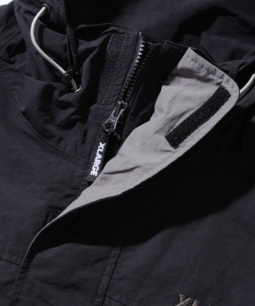 XLARGE(エクストララージ)の「NYLON HOODED JACKET(ナイロンジャケット・メンズ・ブラック/カーキ/パープル・S/M/L/XL)」の15枚目の写真