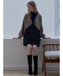 Bolero Oversized Knit Cardigan - MOCHA