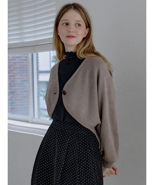 AVANT-G(アバン)の「Bolero Oversized Knit Cardigan - MOCHA(カーディガン/ボレロ・レディース・その他・FREE)」の3枚目の写真
