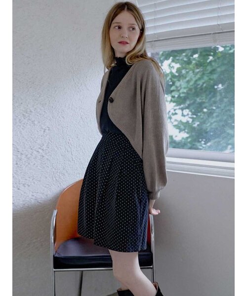 AVANT-G(アバン)の「Bolero Oversized Knit Cardigan - MOCHA(カーディガン/ボレロ・レディース・その他・FREE)」の4枚目の写真