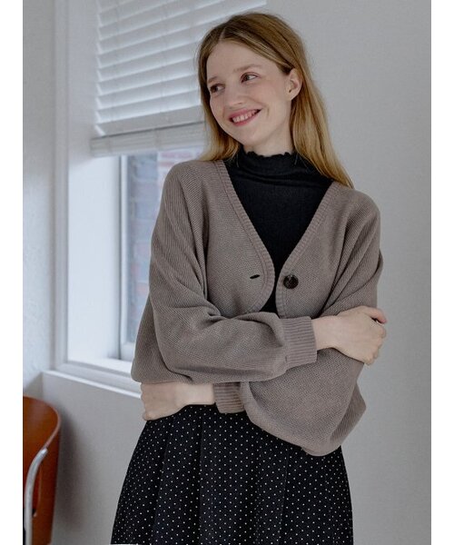AVANT-G(アバン)の「Bolero Oversized Knit Cardigan - MOCHA(カーディガン/ボレロ・レディース・その他・FREE)」の5枚目の写真