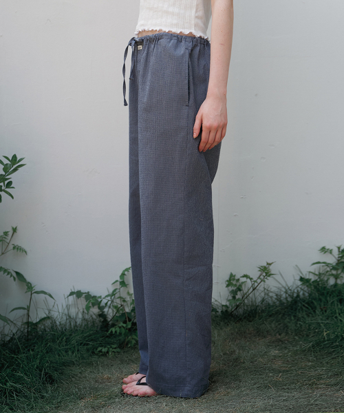 BUT'TON(ボッタン)の「Seersucker Band Pants (Navy)(その他パンツ・レディース・その他・FREE)」の4枚目の写真