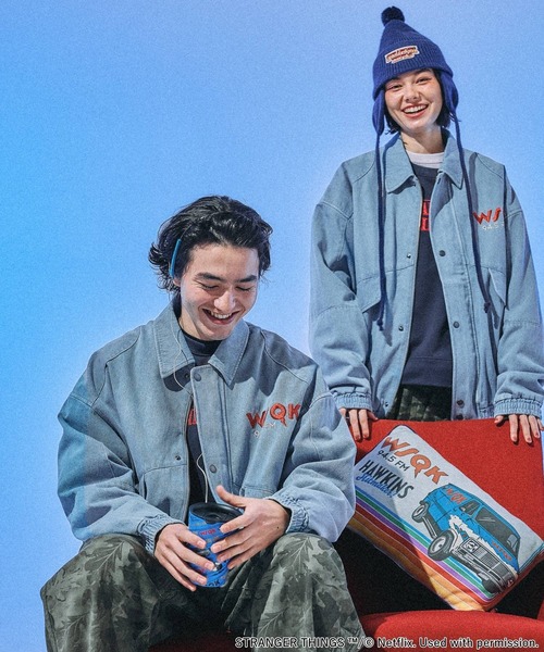 niko and...（ニコアンド）の「【STRANGER THINGS】コラボデニムブルゾン（ブルゾン・メンズ・チャコール/ライトブルー・MEDIUM/LARGE）」の17枚目の写真
