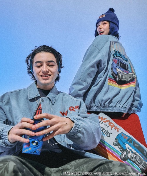 niko and...（ニコアンド）の「【STRANGER THINGS】コラボデニムブルゾン（ブルゾン・メンズ・チャコール/ライトブルー・MEDIUM/LARGE）」の18枚目の写真