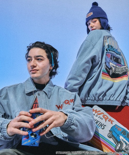 niko and...（ニコアンド）の「【STRANGER THINGS】コラボデニムブルゾン（ブルゾン・メンズ・チャコール/ライトブルー・MEDIUM/LARGE）」の19枚目の写真