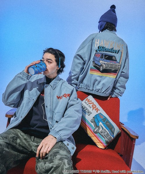 niko and...（ニコアンド）の「【STRANGER THINGS】コラボデニムブルゾン（ブルゾン・メンズ・チャコール/ライトブルー・MEDIUM/LARGE）」の20枚目の写真