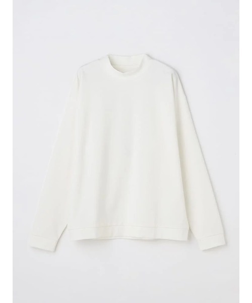 Perfect Suit FActory(パーフェクトスーツファクトリー)の「ストレッチ 綿混モックネック長袖ロンT ホワイト/ブラック/グレー/ブラウン(Tシャツ/カットソー・メンズ・ブラック/ライトグレー/オフホワイト/ブラウン・LL/M/L)」の4枚目の写真