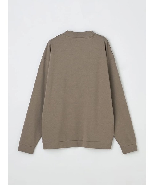 Perfect Suit FActory(パーフェクトスーツファクトリー)の「ストレッチ 綿混モックネック長袖ロンT ホワイト/ブラック/グレー/ブラウン(Tシャツ/カットソー・メンズ・ブラック/ライトグレー/オフホワイト/ブラウン・LL/M/L)」の21枚目の写真