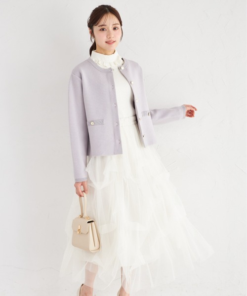 tocco closet(トッコ クローゼット)の「チュールタックバルーンスカート(スカート・レディース・ブラック/オフホワイト/ネイビー/グレー系その他・M)」の12枚目の写真