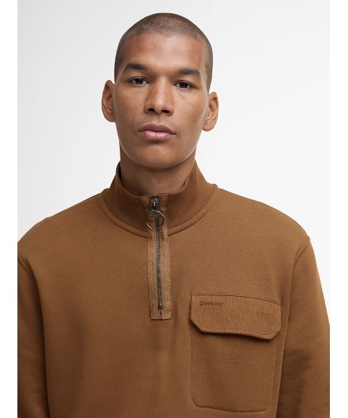 Barbour(バブアー)の「Lowgill ハーフジップトップス(テーラードジャケット・メンズ・ブラック/ブラウン・SMALL/MEDIUM/LARGE)」の6枚目の写真