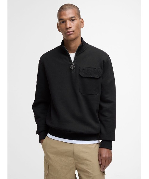 Barbour(バブアー)の「Lowgill ハーフジップトップス(テーラードジャケット・メンズ・ブラック/ブラウン・SMALL/MEDIUM/LARGE)」の8枚目の写真