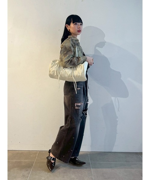 FURFUR（ファーファー）の「レースクラッシュデニムパンツ（デニムパンツ・レディース・ブラック/サックスブルー/ライトグレー・0/1）」の20枚目の写真