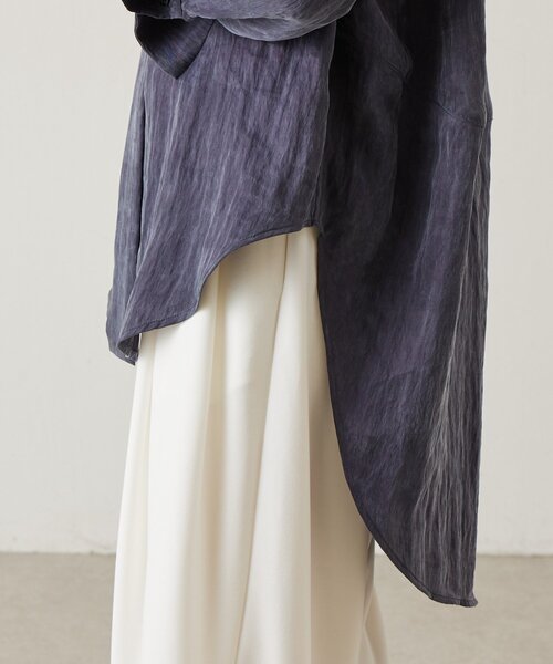 BEARDSLEY(ビアズリー)の「ブライトポケットシャツブラウス(シャツ/ブラウス・レディース・ダークグレー/イエロー・FREE)」の12枚目の写真