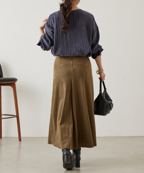 BEARDSLEY(ビアズリー)の「ブライトポケットシャツブラウス(シャツ/ブラウス・レディース・ダークグレー/イエロー・FREE)」の18枚目の写真