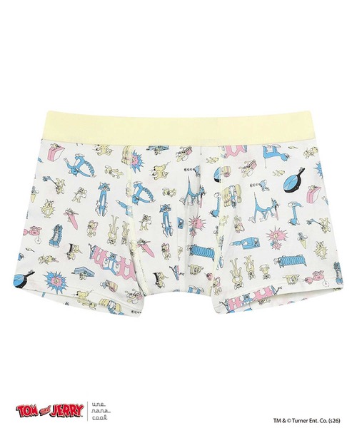 une nana cool（ウンナナクール）の「トムとジェリー × une nana cool メンズボクサーパンツ（ボクサーパンツ・メンズ・アクア/グレー/アイボリー・L/M）」の2枚目の写真