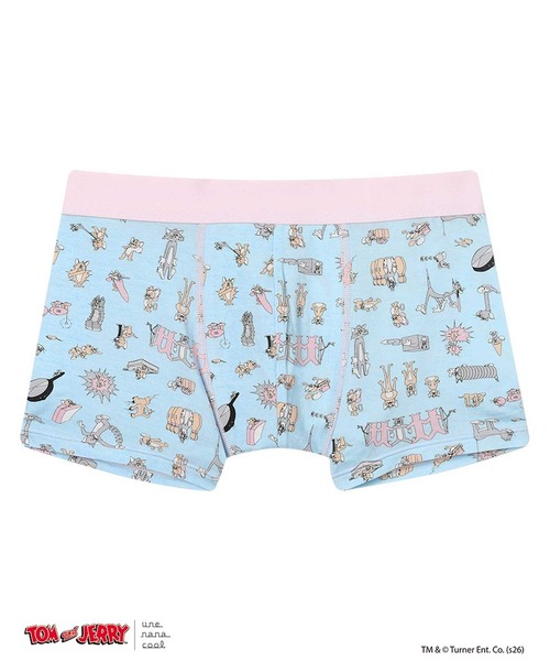 une nana cool（ウンナナクール）の「トムとジェリー × une nana cool メンズボクサーパンツ（ボクサーパンツ・メンズ・アクア/グレー/アイボリー・L/M）」の3枚目の写真