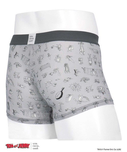 une nana cool（ウンナナクール）の「トムとジェリー × une nana cool メンズボクサーパンツ（ボクサーパンツ・メンズ・アクア/グレー/アイボリー・L/M）」の5枚目の写真