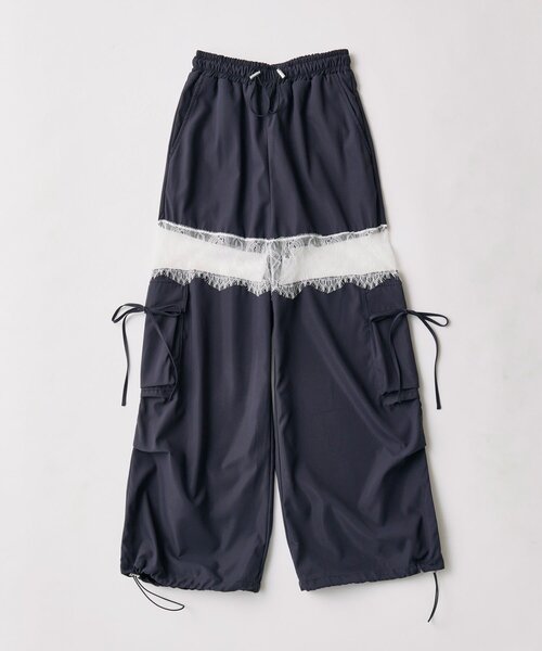 OLIVE des OLIVE(オリーブデオリーブ)の「レース切替カーゴパンツ(カーゴパンツ・レディース・ピンク/ネイビー/ミント/オフホワイト・FREE)」の17枚目の写真