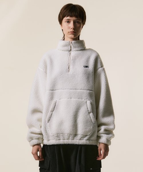 セール】OG BOA FLEECE QUARTER ZIP PULLOVER ivory（その他アウター