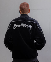 BURNING CAPONE（バーニングカポネ）の「BCトラックベルベットジャケット ブラック（ナイロンジャケット）」