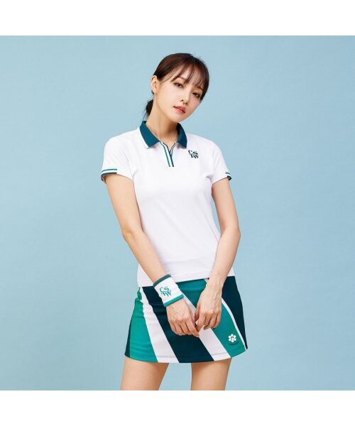 CORALIAN(コラリアン)の「レディース テニス ポロ ソロナ Tシャツ ホワイト(ポロシャツ・レディース・その他・S/L/XL/XS/XXL/M)」の1枚目の写真