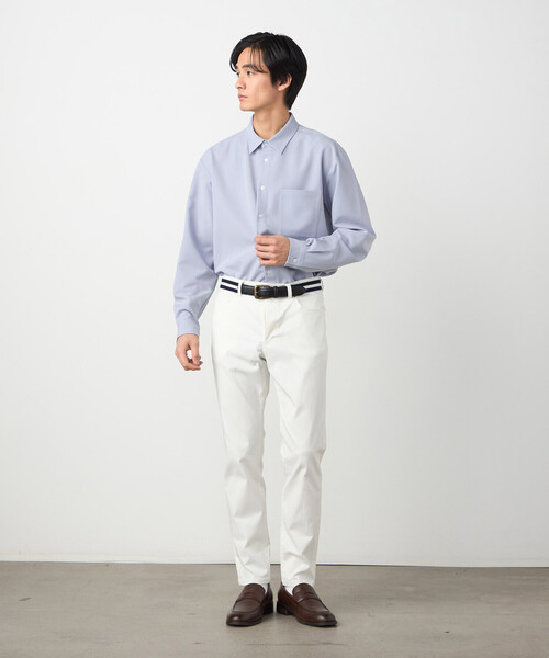 COMME CA ISM（コムサイズム）の「【スマートベーシックパンツ】ハイテンションツイル スキニーパンツ（その他パンツ・メンズ・ホワイト/ベージュ/ネイビー/ブラック・X-SMALL/X-LARGE/LARGE/MEDIUM/SMALL）」の5枚目の写真