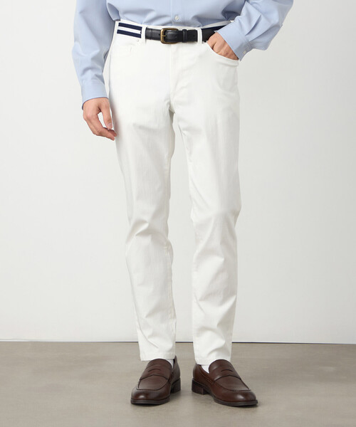 COMME CA ISM（コムサイズム）の「【スマートベーシックパンツ】ハイテンションツイル スキニーパンツ（その他パンツ・メンズ・ホワイト/ベージュ/ネイビー/ブラック・X-SMALL/X-LARGE/LARGE/MEDIUM/SMALL）」の6枚目の写真