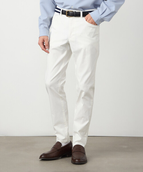 COMME CA ISM（コムサイズム）の「【スマートベーシックパンツ】ハイテンションツイル スキニーパンツ（その他パンツ・メンズ・ホワイト/ベージュ/ネイビー/ブラック・X-SMALL/X-LARGE/LARGE/MEDIUM/SMALL）」の7枚目の写真