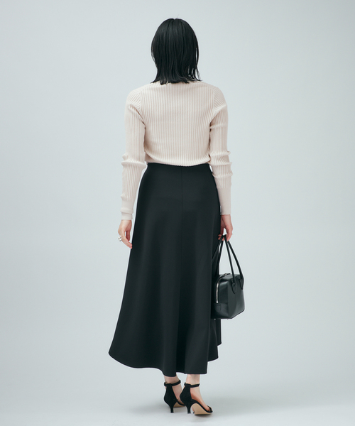 VERMEIL par iena（ヴェルメイユパーイエナ）の「イタリア糸 RIB Vネックプルオーバー（ニット/セーター・レディース・チャコールグレー/ピンク/ネイビー/アイボリー・FREE）」の20枚目の写真