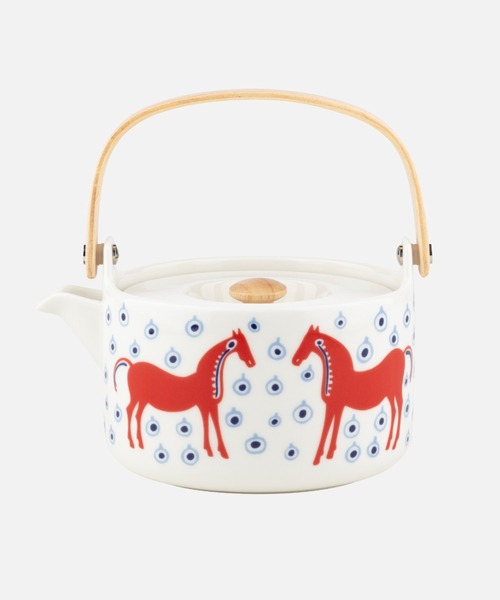 marimekko(マリメッコ)の「Musta Tamma / Teapot 7dl(キッチンツール・レディース・レッド・FREE)」の1枚目の写真