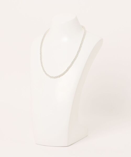 Harpo(アルポ)の「【Harpo/アルポ】ナバホパール シルバー ネックレス ビーズ 5㎜/全長50㎝(ネックレス・レディース・シルバー・FREE)」の2枚目の写真