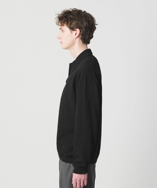 BEAUTY&YOUTH UNITED ARROWS（ビューティーアンドユースユナイテッドアローズ）の「クリンプ コットン ポロスキッパー ニット（ニット/セーター・メンズ・オリーブ/ブラック/ナチュラル・XL/S/M/L）」の14枚目の写真