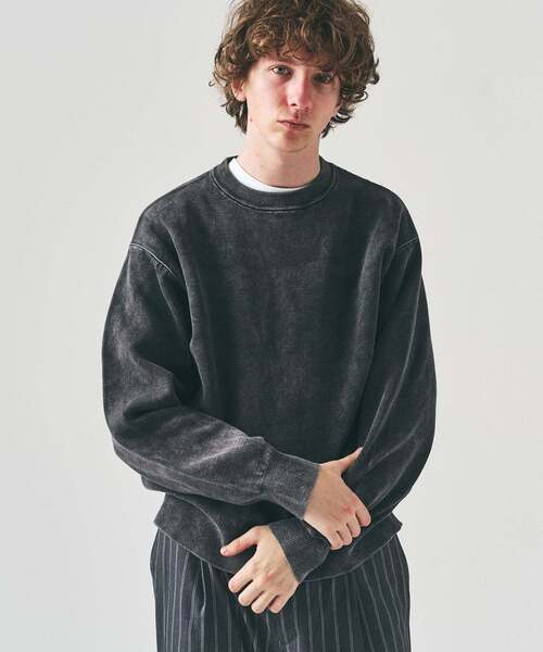 417 EDIFICE（フォーワンセブンエディフィス）の「フェイドカラー ニットクルー（ニット/セーター・メンズ・グレー/ブルー系その他/ピンク/ブラック系その他・LARGE/MEDIUM）」の2枚目の写真