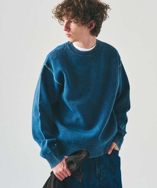 417 EDIFICE（フォーワンセブンエディフィス）の「フェイドカラー ニットクルー（ニット/セーター・メンズ・グレー/ブルー系その他/ピンク/ブラック系その他・LARGE/MEDIUM）」の4枚目の写真