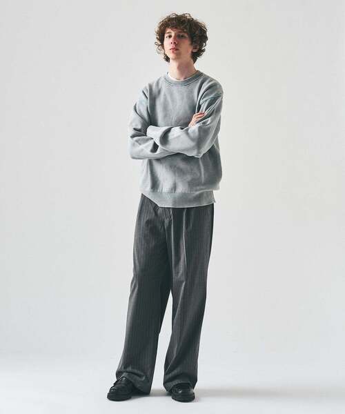 417 EDIFICE（フォーワンセブンエディフィス）の「フェイドカラー ニットクルー（ニット/セーター・メンズ・グレー/ブルー系その他/ピンク/ブラック系その他・LARGE/MEDIUM）」の6枚目の写真