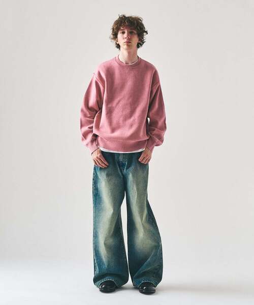 417 EDIFICE（フォーワンセブンエディフィス）の「フェイドカラー ニットクルー（ニット/セーター・メンズ・グレー/ブルー系その他/ピンク/ブラック系その他・LARGE/MEDIUM）」の8枚目の写真