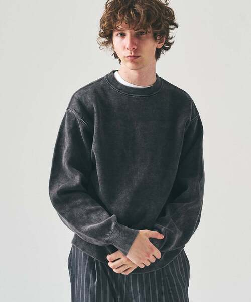 417 EDIFICE（フォーワンセブンエディフィス）の「フェイドカラー ニットクルー（ニット/セーター・メンズ・グレー/ブルー系その他/ピンク/ブラック系その他・LARGE/MEDIUM）」の12枚目の写真