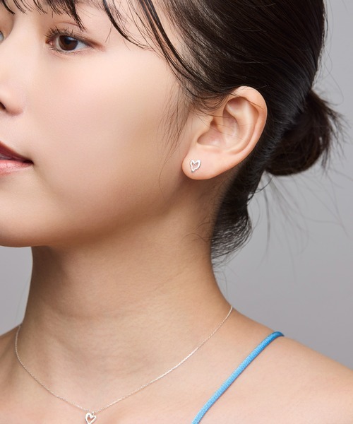 norme(ノーム)の「【SILVER925】ノーム オープン ハート ミニ ピアス / norme open heart mini pierce(ピアス(両耳用)・レディース・シルバー・FREE)」の12枚目の写真