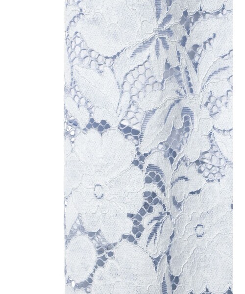 MIDIUMISOLID（ミディウミソリッド）の「MIDIUMISOLID for Ladies レースコンビシャツワンピース（ワンピース・レディース・ライトブルー/オフホワイト/ブラック・FREE）」の7枚目の写真