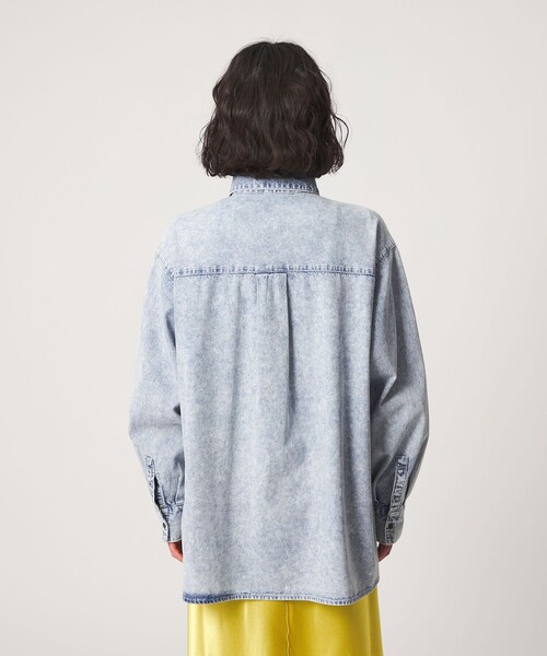 CITEN（シテン）の「＜CITEN＞ビッグポケットデニムシャツ（シャツ/ブラウス・レディース・ブラック/ライトブルー・FREE）」の10枚目の写真