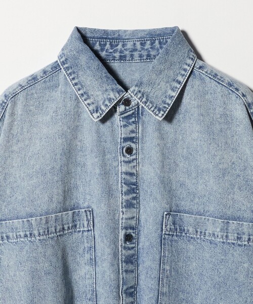CITEN（シテン）の「＜CITEN＞ビッグポケットデニムシャツ（シャツ/ブラウス・レディース・ブラック/ライトブルー・FREE）」の20枚目の写真