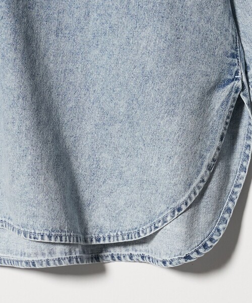 CITEN（シテン）の「＜CITEN＞ビッグポケットデニムシャツ（シャツ/ブラウス・レディース・ブラック/ライトブルー・FREE）」の3枚目の写真