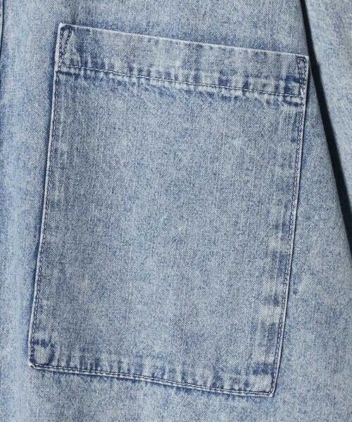 CITEN（シテン）の「＜CITEN＞ビッグポケットデニムシャツ（シャツ/ブラウス・レディース・ブラック/ライトブルー・FREE）」の7枚目の写真