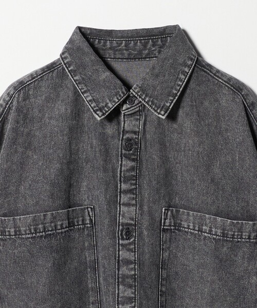 CITEN（シテン）の「＜CITEN＞ビッグポケットデニムシャツ（シャツ/ブラウス・レディース・ブラック/ライトブルー・FREE）」の16枚目の写真