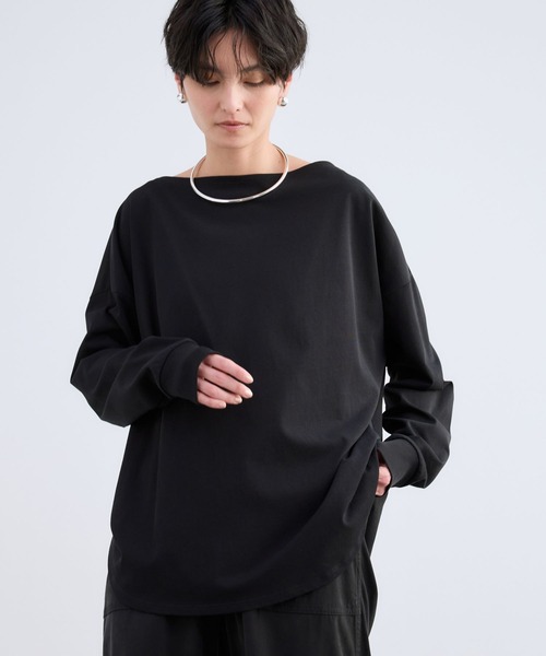 BARNYARDSTORM（バンヤードストーム）の「BARNYARDSTORM / サイドタックプルオーバー / マシンウォッシャブル（Tシャツ/カットソー・レディース・ホワイト/ブラック・FREE）」の18枚目の写真