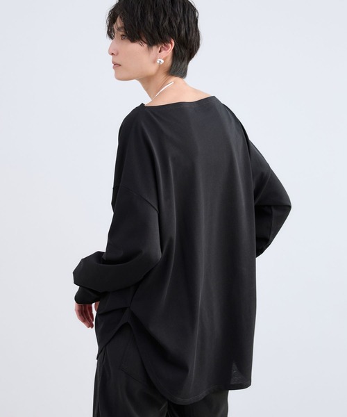 BARNYARDSTORM（バンヤードストーム）の「BARNYARDSTORM / サイドタックプルオーバー / マシンウォッシャブル（Tシャツ/カットソー・レディース・ホワイト/ブラック・FREE）」の17枚目の写真