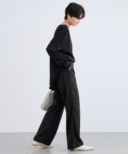 BARNYARDSTORM（バンヤードストーム）の「BARNYARDSTORM / サイドタックプルオーバー / マシンウォッシャブル（Tシャツ/カットソー・レディース・ホワイト/ブラック・FREE）」の15枚目の写真