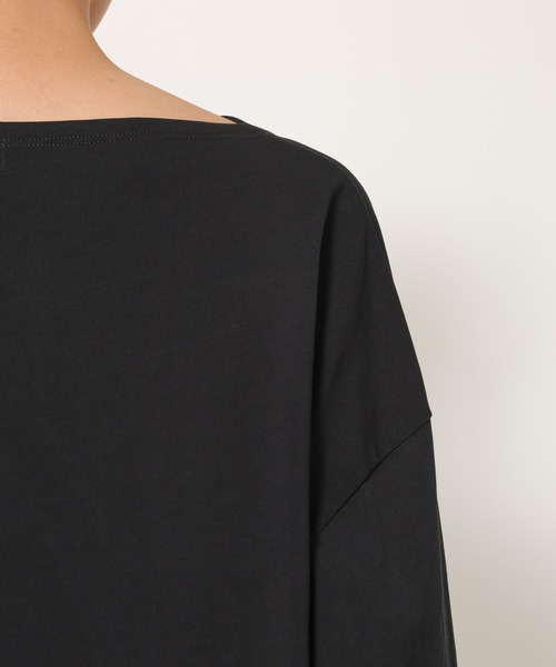 BARNYARDSTORM（バンヤードストーム）の「BARNYARDSTORM / サイドタックプルオーバー / マシンウォッシャブル（Tシャツ/カットソー・レディース・ホワイト/ブラック・FREE）」の10枚目の写真