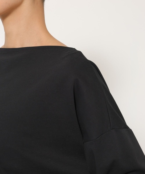 BARNYARDSTORM（バンヤードストーム）の「BARNYARDSTORM / サイドタックプルオーバー / マシンウォッシャブル（Tシャツ/カットソー・レディース・ホワイト/ブラック・FREE）」の9枚目の写真