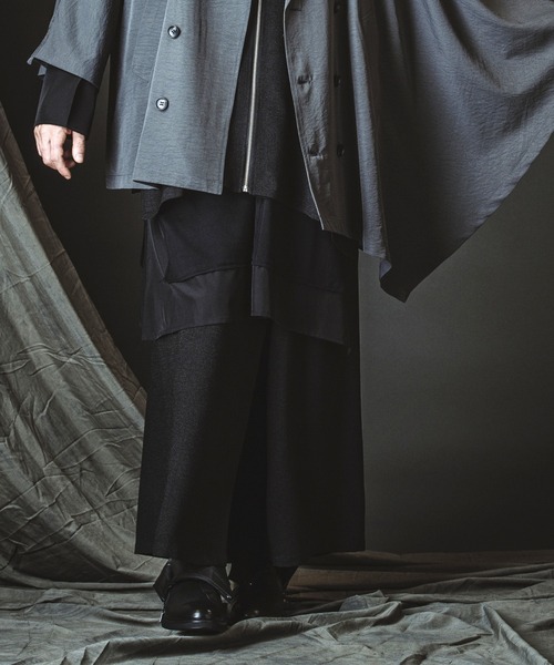 NO ID.(ノーアイディ)の「【NO ID.】Wide Wrap Trousers / ワイド ラップ トラウザーズ(その他パンツ・メンズ・ブラック/その他23・1/2)」の4枚目の写真